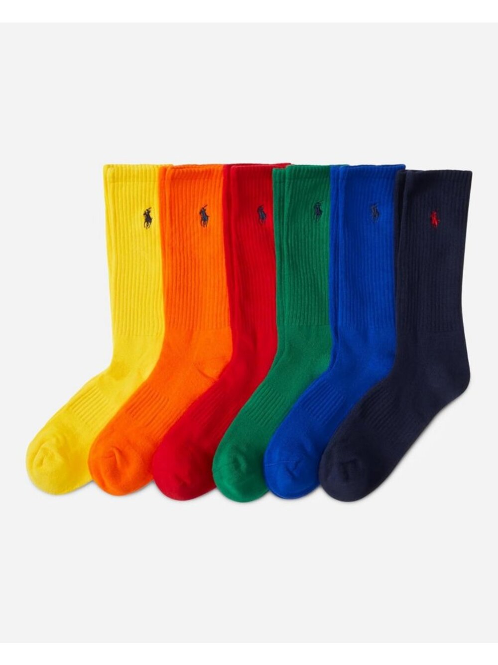 Men's Performance Crew Socks - 6 Pack, Moisture-Wicking, Comfortable Fit